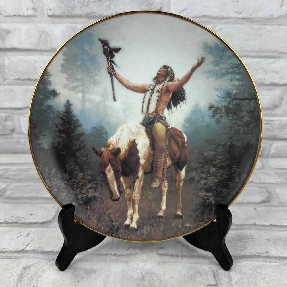 Hamilton Collection Deliverance Mystic Warriors Plate 1992 no. 4700EE